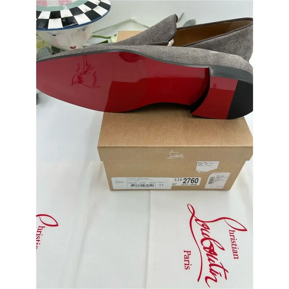 Men's Christian Louboutin Danny flex slip on loafers size 44 made in Italy